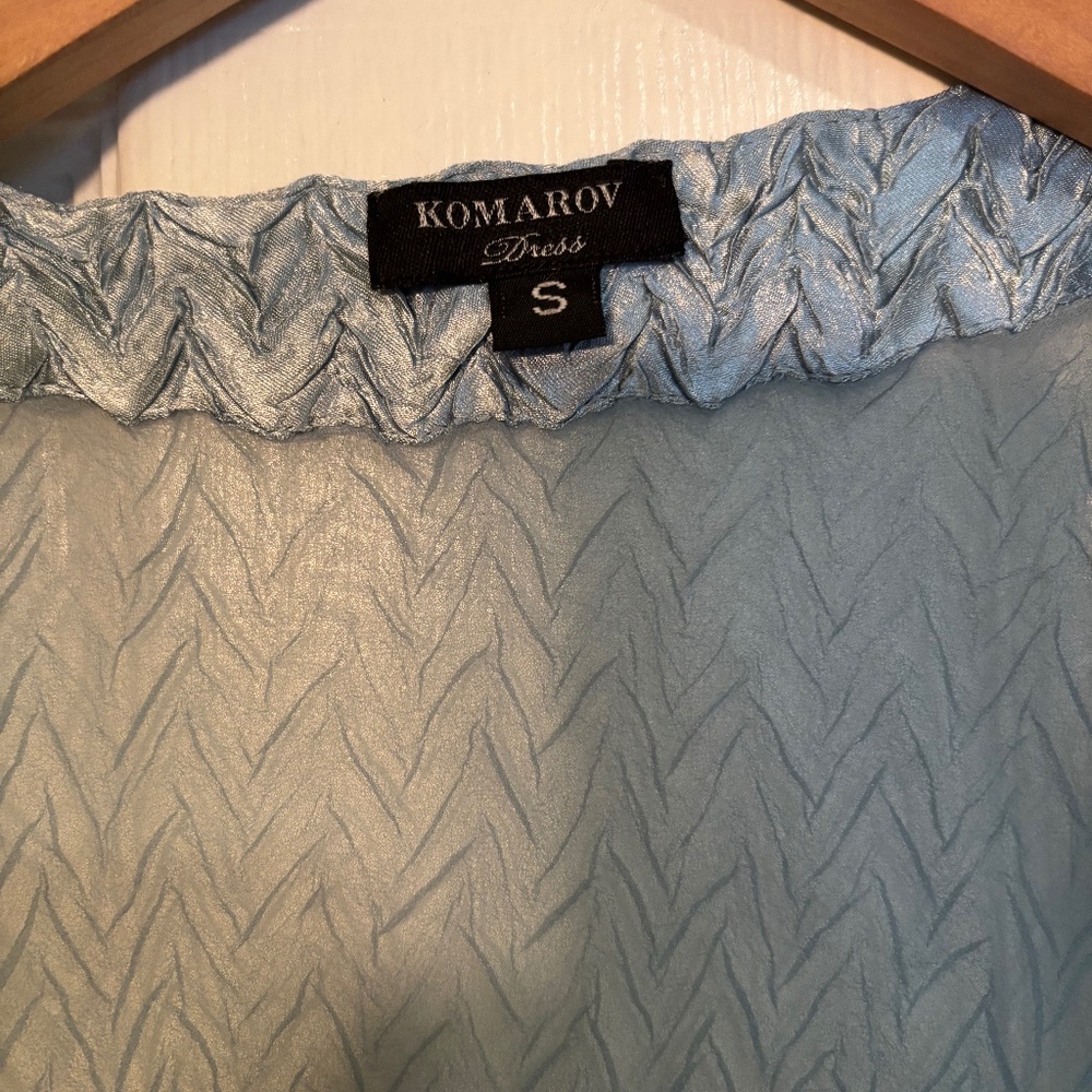 Light Blue Komarov Dress and Cardigan Set - Picture 5 of 15